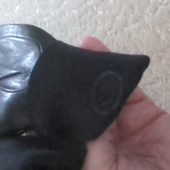 Lavabile black leather vintage gloves size 6 1/2 - Picture 5 of 5